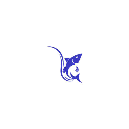 Fish icon Template vector illustration designのイラスト素材