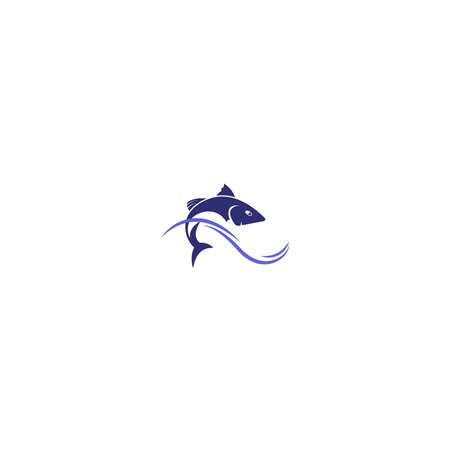 Fish icon Template vector illustration designのイラスト素材