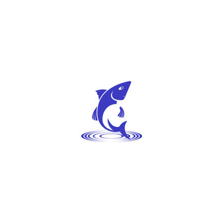 Fish icon Template vector illustration designのイラスト素材