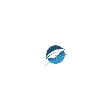 feather logo icon vector templateのイラスト素材