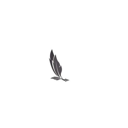 feather logo icon vector templateのイラスト素材