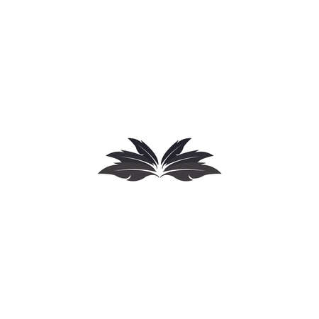 feather logo icon vector templateのイラスト素材