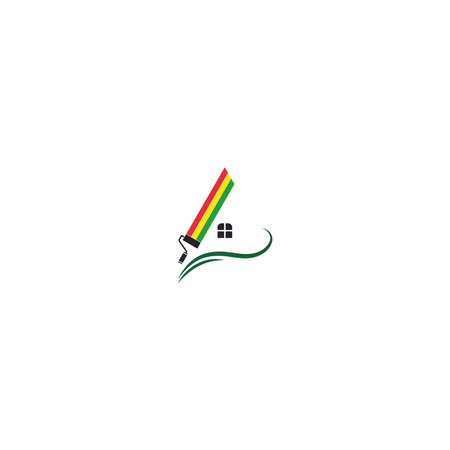 paint House logo business vector templateのイラスト素材