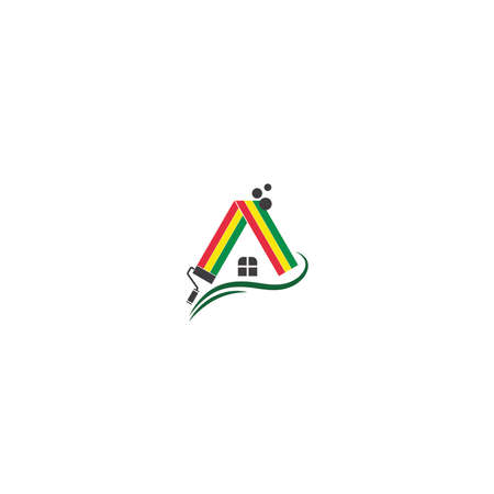 paint House logo business vector templateのイラスト素材