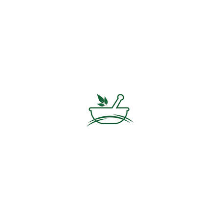 Medical Herbal Logo Vector illustrationのイラスト素材