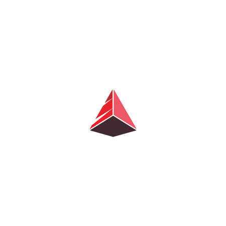 Pyramid Logo Template vector ilustrationのイラスト素材