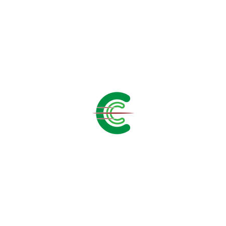 C Letter Logo Template vector icon designのイラスト素材