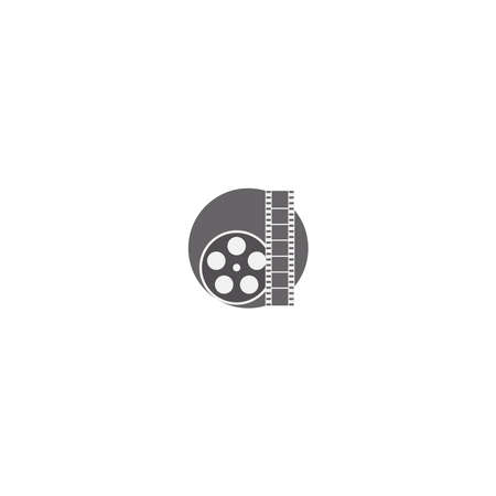 filmstrip illustration icon flat designのイラスト素材