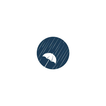 Umbrella logo concept vector templateのイラスト素材