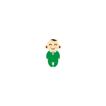 Baby cute icon concept illustrationのイラスト素材