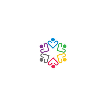 Family logo template icon illustrasiのイラスト素材