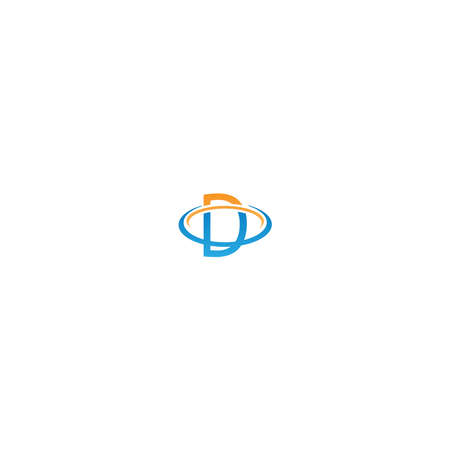 D Letter circle Logo, Concept Letter D + icon circleのイラスト素材