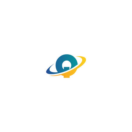 Letter circle Logo, Concept Letter + icon circleのイラスト素材