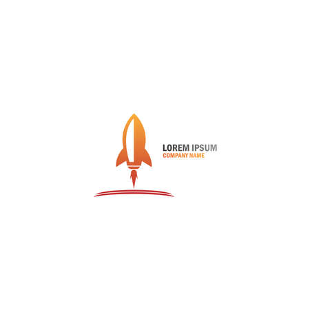Rocket ilustration logo icon templateのイラスト素材