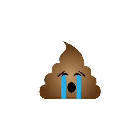 Dirt Emoticon symbol digital chat objects icon design vectorのイラスト素材