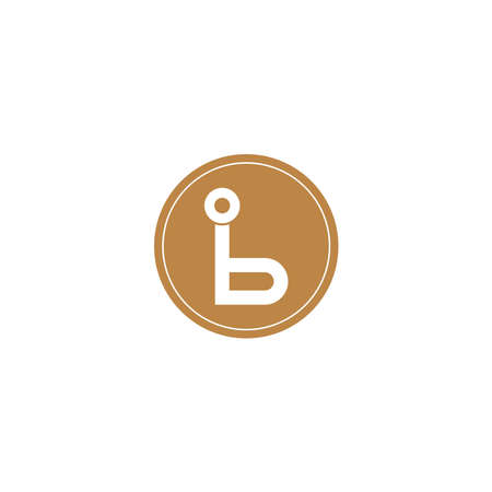 Letter B Crypto coin icon design concept vectorのイラスト素材
