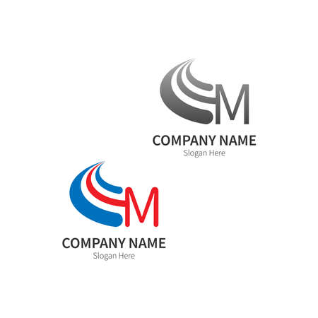 Letter M Logo Business Template Vector iconのイラスト素材