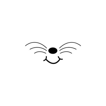 Animal face design icon templateのイラスト素材