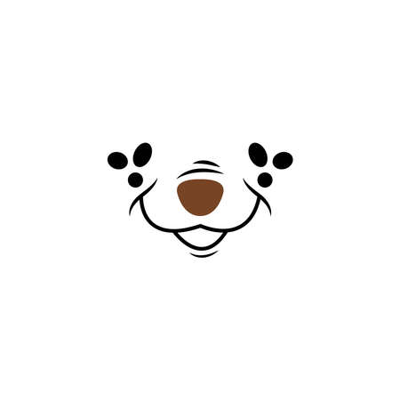 Animal face design icon templateのイラスト素材
