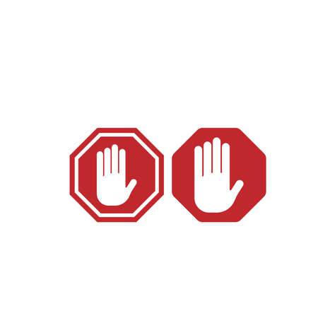 Traffic signal signs icon design templateのイラスト素材