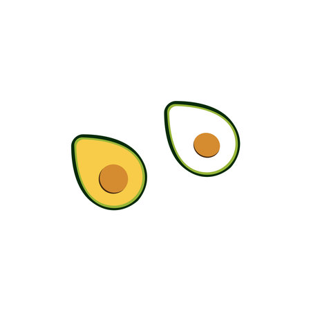 Avocado icon   illustration design vector template