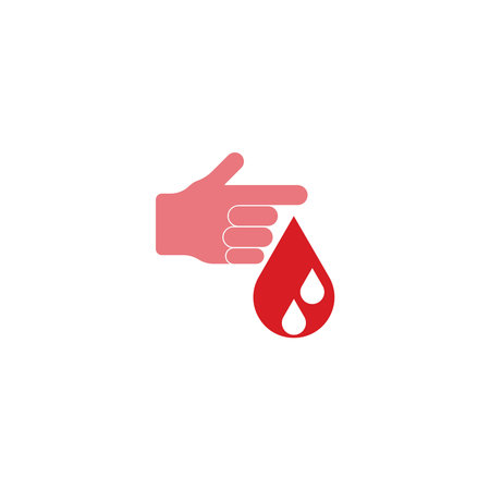 Blood logo icon design vector illustration templateのイラスト素材