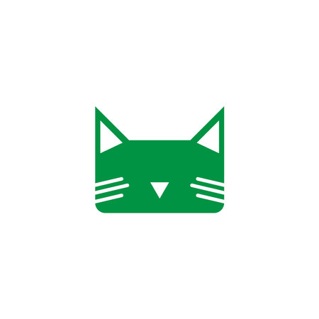 Cat  icon logo design illustration vector templateのイラスト素材