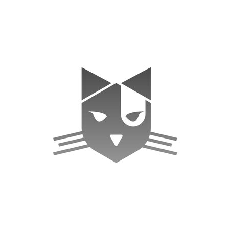 Cat  icon logo design illustration vector templateのイラスト素材