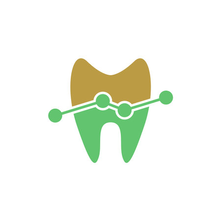 Dental logo icon template vector illustration designのイラスト素材