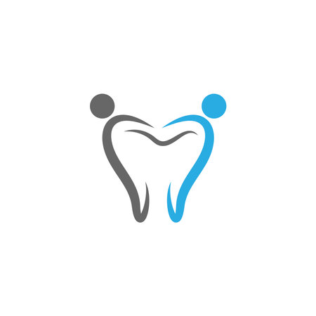 Dental logo icon template vector illustration designのイラスト素材