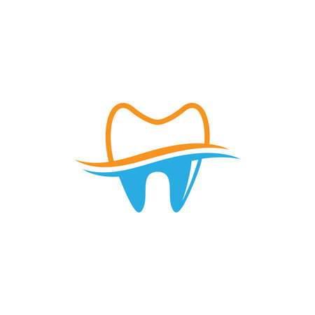 Dental logo icon template vector illustration designのイラスト素材