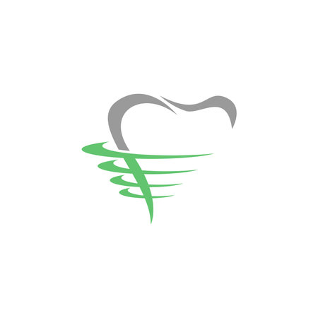 Dental logo icon template vector illustration designのイラスト素材
