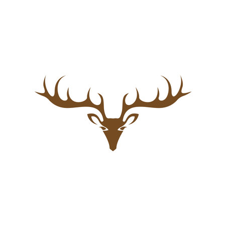 Deer logo icon illustration design vector templateのイラスト素材