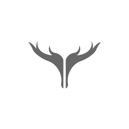 Deer logo icon illustration design vector templateのイラスト素材