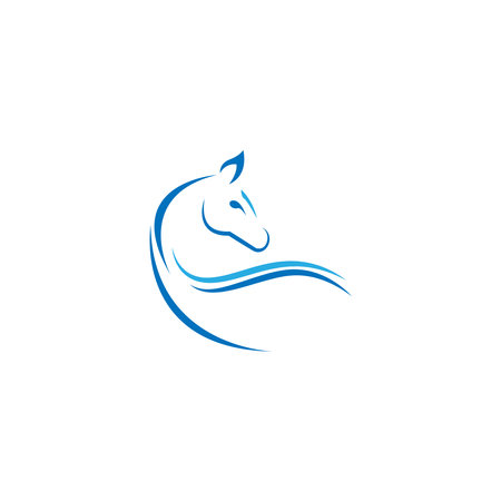Horse logo icon design template vector illustrationのイラスト素材