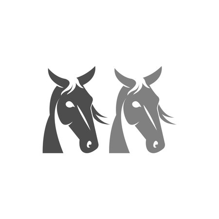Horse logo icon design template vector illustrationのイラスト素材