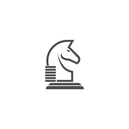 Horse logo icon design template vector illustrationのイラスト素材