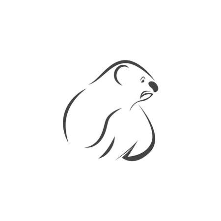 Koala logo icon design illustration vector templateのイラスト素材