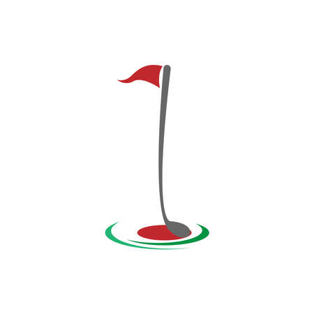 Golf logo icon template creative design illustration vectorのイラスト素材