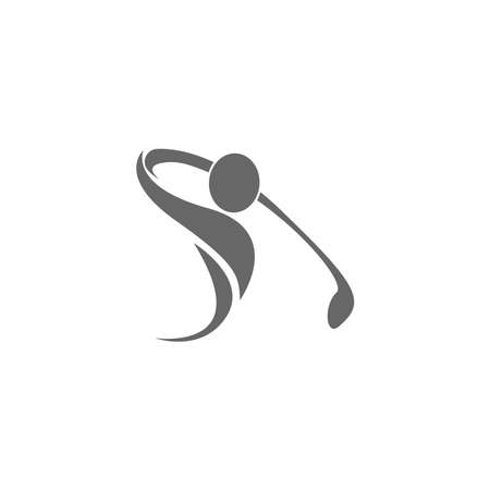 Golf logo icon template creative design illustration vectorのイラスト素材