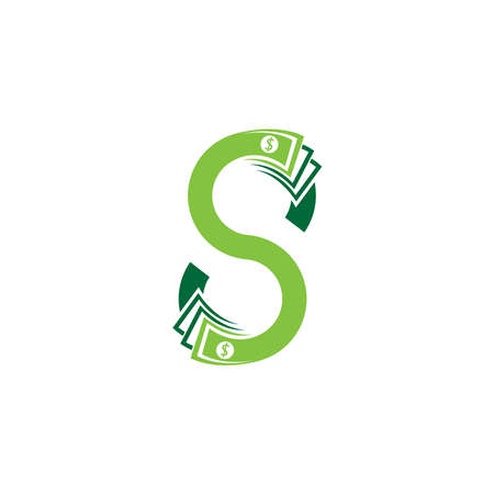 Cash logo icon design vector illustration templateのイラスト素材