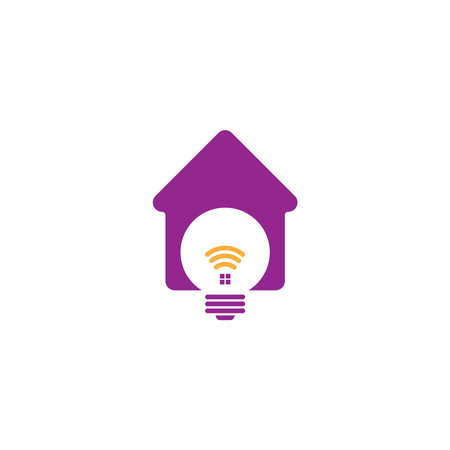 Smart Home logo icon design concept illustrationのイラスト素材