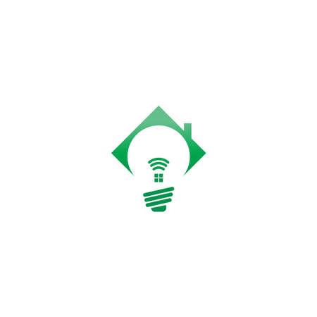 Smart Home logo icon design concept illustrationのイラスト素材