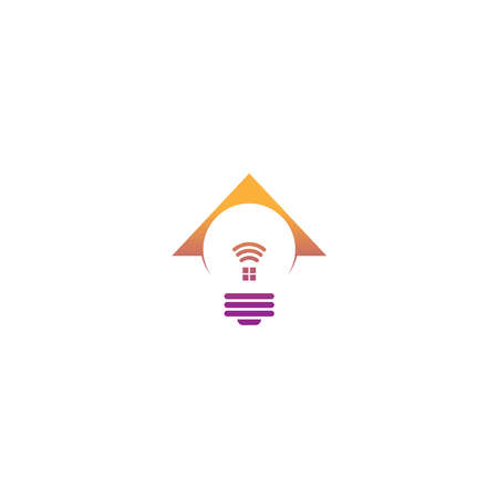 Smart Home logo icon design concept illustrationのイラスト素材