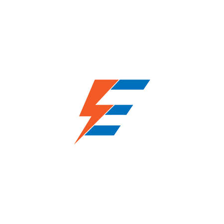 Letter E  logo icon design vector illustration templateのイラスト素材