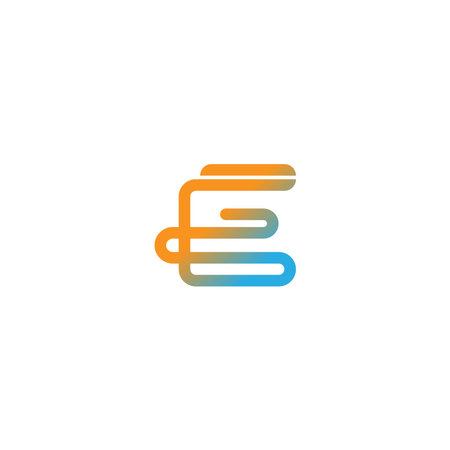 Letter E  logo icon design vector illustration templateのイラスト素材