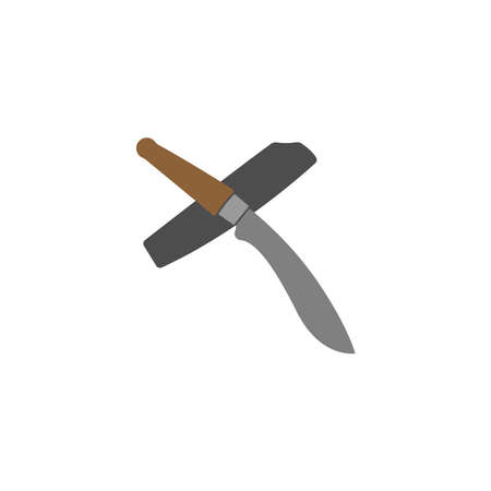 Knife icon logo design vector template illustrationのイラスト素材