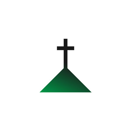 Chruch icon logo sign vector design illustration templateのイラスト素材