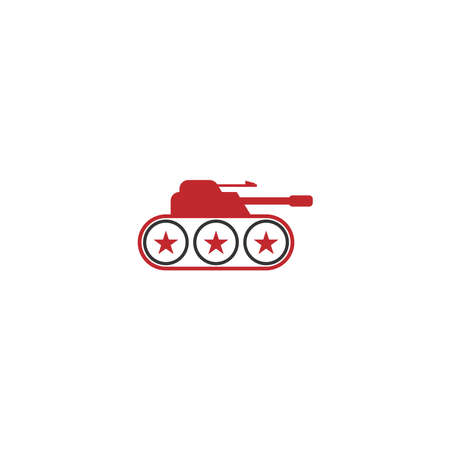 Military Tank, Army Tank icon logo design template vectorのイラスト素材