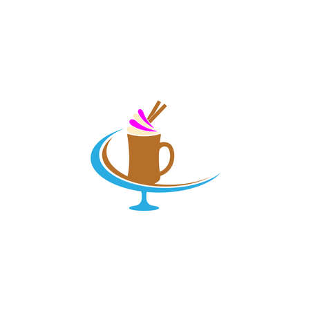 Ice cream logo icon design  vector templateのイラスト素材